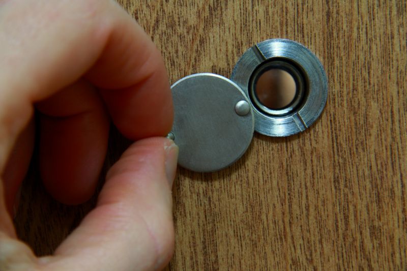 Security Door with Peephole