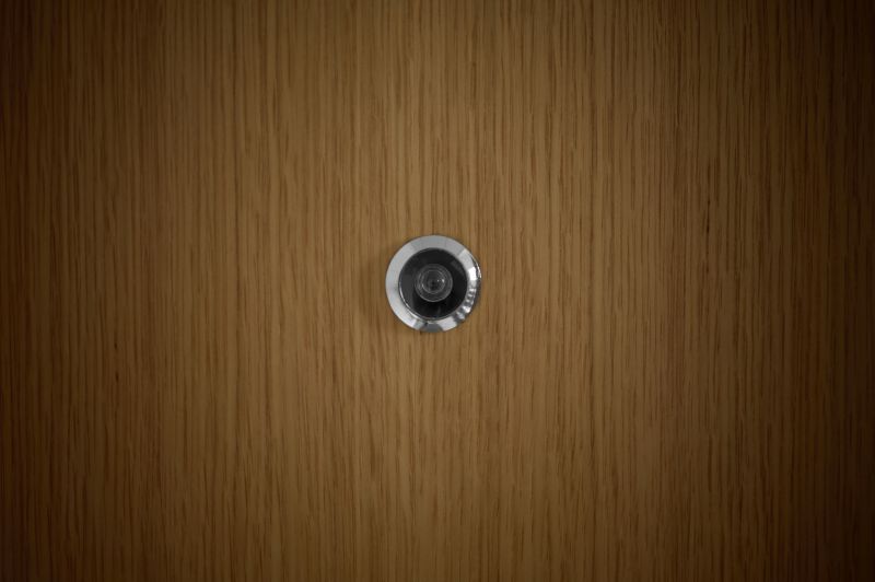 Installing a Peephole Allows For Visual Identification!